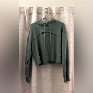 Cropped cut out hoodie